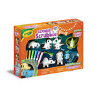 Crayola Scribble Scrubbie Pets Dinosaur Glow Combo Pack-DINOSAUR TOYS FOR KIDS: These are more than just dinosaur figurines! Scribble colourful looks on your dino pets with the included washable markers, then show off their dino-mite fashions before scrubbing them clean to start again!