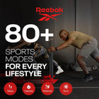 Reebok Icon Smartwatch - 45.35 mm - Phantom Black- Native Google Fit, Apple Health Kit, and Strava integration ensures every run, rep, and ride counts everywhere you track