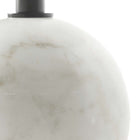 Modway Aliza Round White Marble Side Table - White Black-8