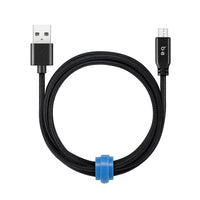 Blu Element Braided Charge/Sync Micro USB 4ft Black (B4MICBK)-Extra durable, braided design resistant to wear and tear