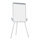Staples Foldable Dry-Erase Presentation Easel Tripod with Pen Cups - 30" x 42" - Aluminum Frame-Foldable tripod with dry-erase melamine surface and adjustable easel pad holder
