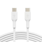 Belkin USB-C to USB-C Cable - 1 m - White -BROAD COMPATIBILITY: The Belkin BoostCharge Cable is compatible with Apple iPhone 15 Series, Samsung 23 & 22, Google Pixel 7 & 6, and other USB-C compatible devices