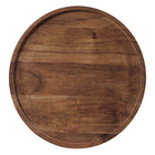 Modway Amina Round Acacia Wood Side Table - White Light Oak-Assembly Required