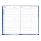 Blueline 2027 Daily Planner with Perfect Binding - 8" x 5" - Blue - Bilingual-Note box on each page and monthly expense page at the end of each month