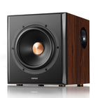Edifier S360DB Bluetooth Bookshelf Speakers with 8" Wireless Subwoofer - Brown-Satellite: 6" L x 5" W x 8.75" H / Subwoofer: 17.5" L x 14.5" W x 12.3" H