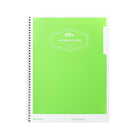 Hilroy 1 Subject Poly Cover Notebook with Pocket, 10-1/2" H x 8" W - Assorted Colours-Poly pocket