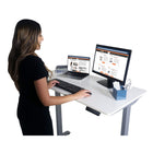 Victor Height Adjustable Full Electric Standing Desk - 4' Wide - White-Smooth electric operation provides fast, easy, and quiet height adjustment with the push of a button