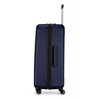 Bugatti Madrid Collection 30" Hardside Checked Spinner Luggage - Navy-Lined interior with dividing panel, practical pockets, and tightening straps to keep content organized and in place