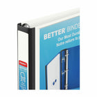 Staples Better Binder - 1" - White-Non-stick vertical inside pocket keeps loose pages in place