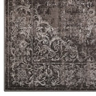 Modway Gamela Rustic Vintage Ornate Floral Medallion Area Rug - 5 ft W x 8 ft L - Antique Light/Dark Brown-100% Soft Heat-Set Polypropylene