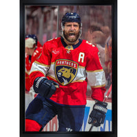 Aaron Ekblad Panthers 2025 Playoffs - Framed Canvas - 22" x 31"-Premium canvas print with gallery-wrapped edges