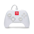 PowerA Advantage Wired Controller for Nintendo Switch 2 with Lumectra - White-C Button: Easily activate fun GameChat features