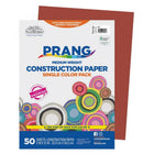 Prang Construction Paper - Red - 9" x 12" - 50 Sheets-Heavyweight groundwood construction paper