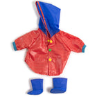 Miniland Doll Clothes - Rain Coat & Boots-Promotes physical and health development through the exercise of fine motor and personal care skills