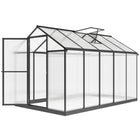 Outsunny 6' x 10' x 6.4' Polycarbonate Greenhouse- Powder-coated aluminium alloy frame offers durable support    
 