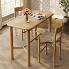 Modway Alvia Rectangular 60" Oak Wood Bar Table - Weathered Oak-Solid Oak Wood Legs