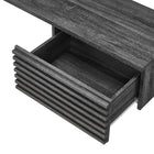 Modway Render 54.5" Wall Mount Corner Office Desk - Charcoal-8