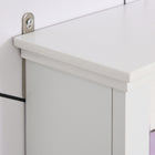 HOMCOM Modern Bathroom Wall Cabinet - White-Assembly required