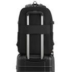 Swiss Gear Travel Backpack - Black-Add-a-bag trolley strap with concealed hidden zippered pocket for rolling-luggage compatibility