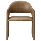 Modway Talia Vegan Leather Dining Armchair - Toast-8