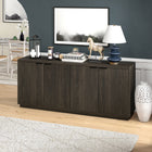 Hudson&Canal Mansfield 68"W Buffet Table - Alder Brown-Features easy assembly