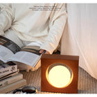 Moreover Luna Designer Table Lamp and Decorative Night Light - Brown-Product dimensions and weight: 11.4"L x 10.2"W x 9.5"H with a weight of 2.7 lb
