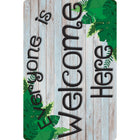 Ashley Productions Smart Poly Welcome Mat with Slip Resistant Backing - 15.5" x 23.5" - Beech Wood Greenery Everyone is Welcome - 2 Pack-Choose from a variety of educational, nature-inspired, or interactive designs to complement your teaching style and classroom theme.