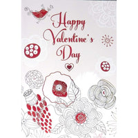 Mill Brook Studio Valentine's Day Greeting Cards & Envelopes - 5-3/8" x 7-3/4" - Abstract - 18 Pack-Premium quality greeting cards