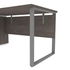 Bestar Aquarius Computer Desk - Bark Grey & White-Assembly required