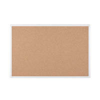 MasterVision Maya Antimicrobial Magnetic Cork Board - 36" x 48"-Surface and frame protection - Treated with a special additive that inhibits the growth of microbes