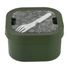 General Supply Goods + Co Plastic Salad Box with Removable Tray - 1800 ml - Green-Three compartment design helps keep food separated and organized