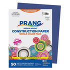 Prang Construction Paper - Bright Blue - 9" x 12" - 50 Sheets-Heavyweight groundwood construction paper