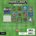 DateWorks 2026 16-Month Mini Wall Calendar - 7" x 7" - Minecraft - Bilingual-13 High Quality Images printed on Premium Paper