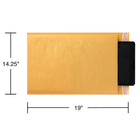 Staples #7 Bubble Envelope with QuickStrip Flap - 14-1/4" L x 19" W - Kraft Brown - 12 Pack-Features bubble roll lining to protect fragile items during mailing, shipping and storage