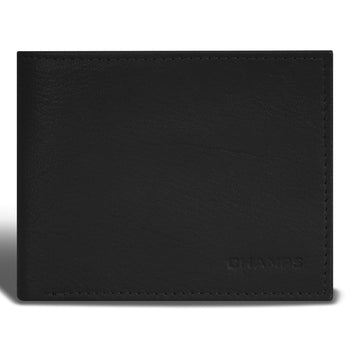 Champs Onyx Leather Bi-Fold Wallet - Black | staples.ca