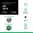 CIG W1470X HP 147X Remanufactured MICR Toner Cartridge (New Chip) - High Yield - Black-Page Yield: 25200