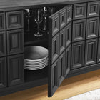 Modway Samos 62" Sideboard - Black-Central Leveling Leg