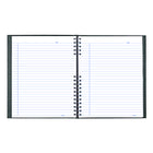 Blueline NotePro Ruled Notebook - 10-3/4" L x 8-1/2" W - Cool Grey - 200 Pages-Self-adhesive tabs