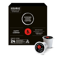 Kicking Horse Coffee K-Cup Coffee Pods - Happy Camper Medium Roast - 24 Pack-Roast: Medium, Body: Well-rounded, Acidity: Bright