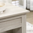 HOMCOM Lift Top Coffee Table with Hidden Storage and Open Shelves - Oak-Material: Particle Board