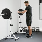 Soozier 2-Piece Barbell Rack-Target a variety of muscle groups like your arm, leg, waist, hips, abdomen, etc