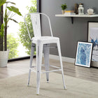 Modway Promenade Bar Side Stool - White-Some Assembly Required