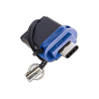 Verbatim 128 GB Store 'n’ Go Dual USB-C Flash Drive – Blue-Built-in Microban antimicrobial product protection helps fight bacteria growth