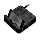 APC Essential SurgeArrest Surge Protector and Charging Station, 3 Outlets, 3 USB Charging Ports - Black-3 USB Charging Ports