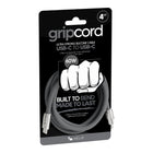 Helix GripCord 4ft Silicone USB-C Cable - Grey-60W Charging