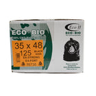 Eco II Oxo-Biodegradable Garbage Bags - 35" x 48" - Extra Strong - Black - 125 Pack-35" x 48"
