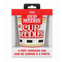 Orbit Cup Noodles 3 Port Charging Hub -3 ports: 2 USB-A & 1 USB-C