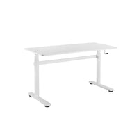 Uplite Height Adjustable Sit-Stand Ergonomic Desk - White-CREATE INSTANT ACTIVE STANDING - Go from sitting to standing at the turn of a handle with this complete active workstation providing comfortable viewing angles and customized user heights.