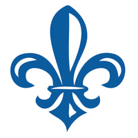 Trodat 4921 Stamp - Fleur De Lis - Blue-Self-Inking mini stamp with "Fleur De Lis" impression in blue ink