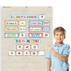 Teacher Created Resources 10 Pocket Chart - 34" x 44" - Woven-Pocket chart measures 28" x 28".